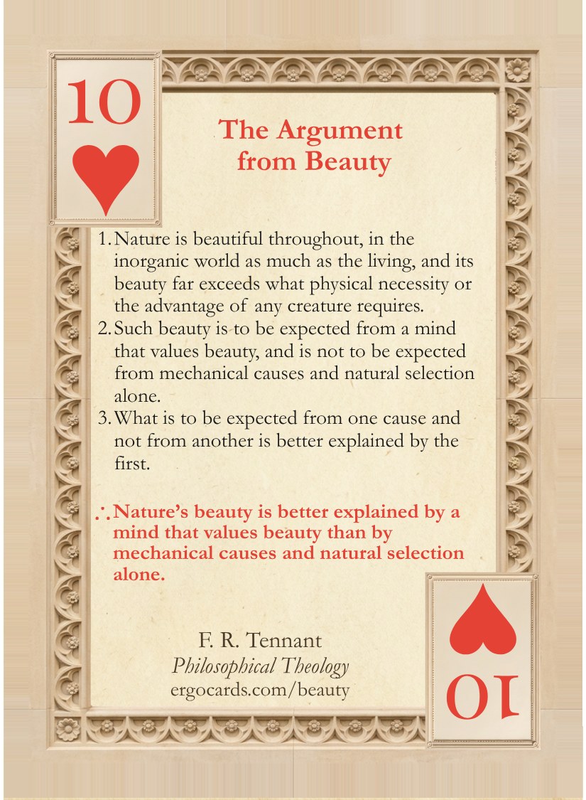 The Argument from Beauty, card face
