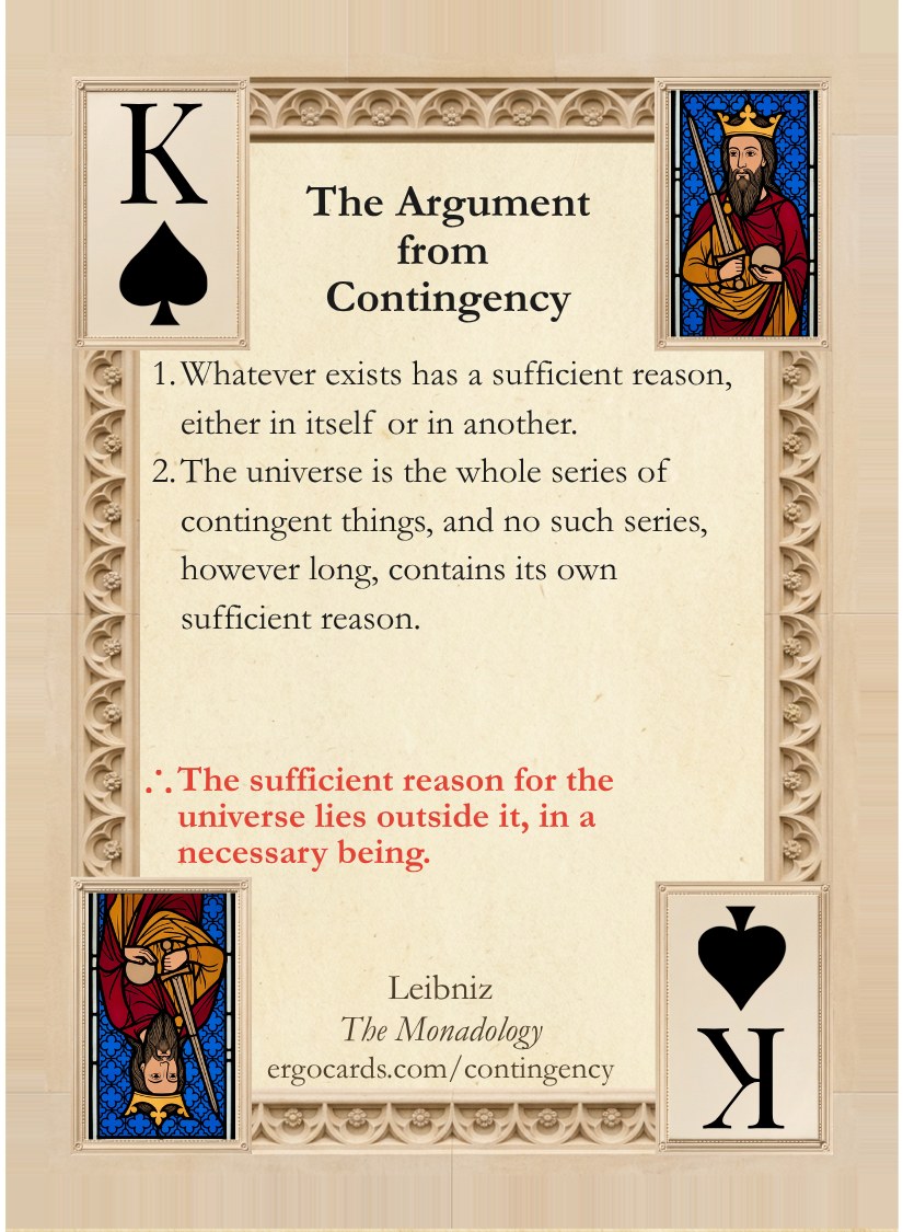 The Argument from Contingency, card face
