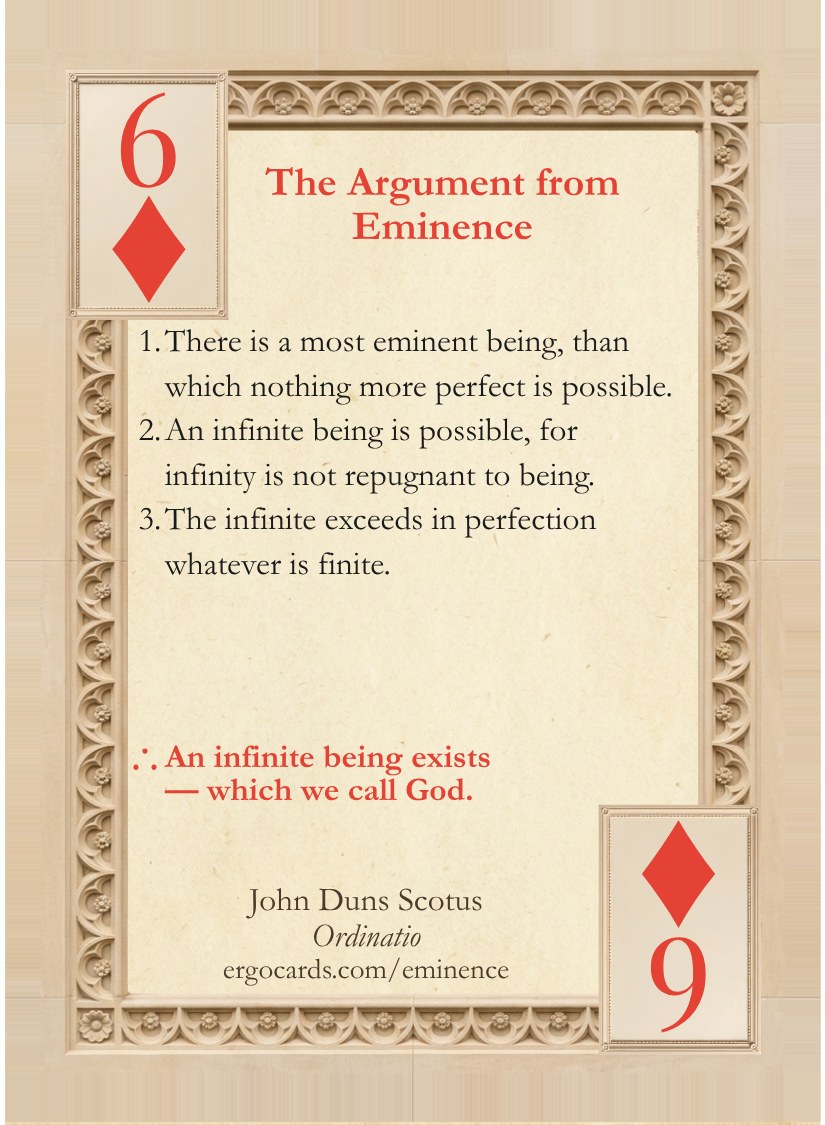 Argument from Eminence, card face