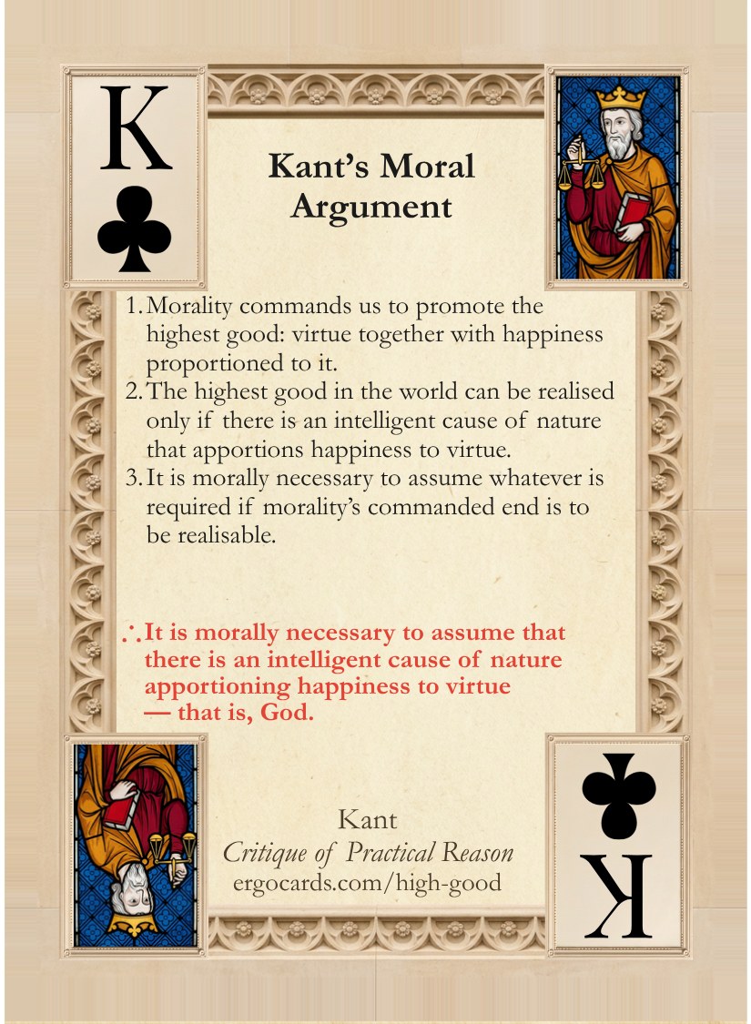 Kant's Moral Argument, card face