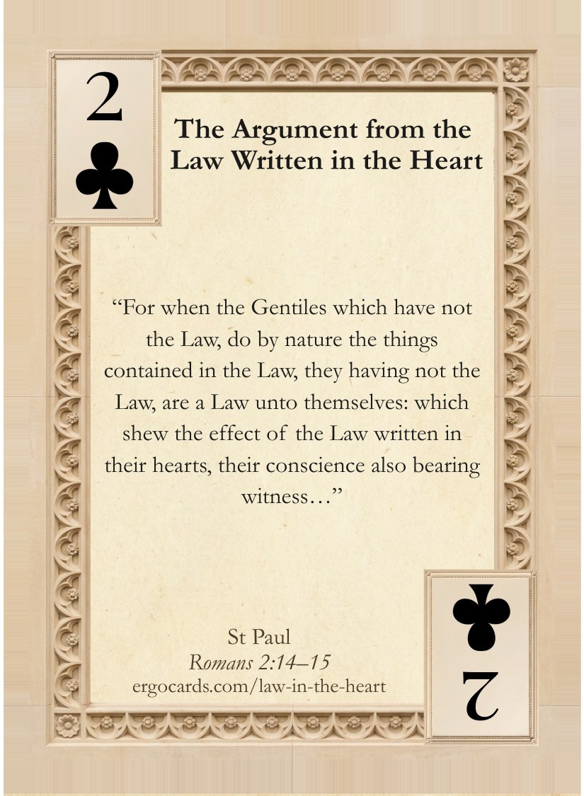Argument from the Law Written in the Heart, card face