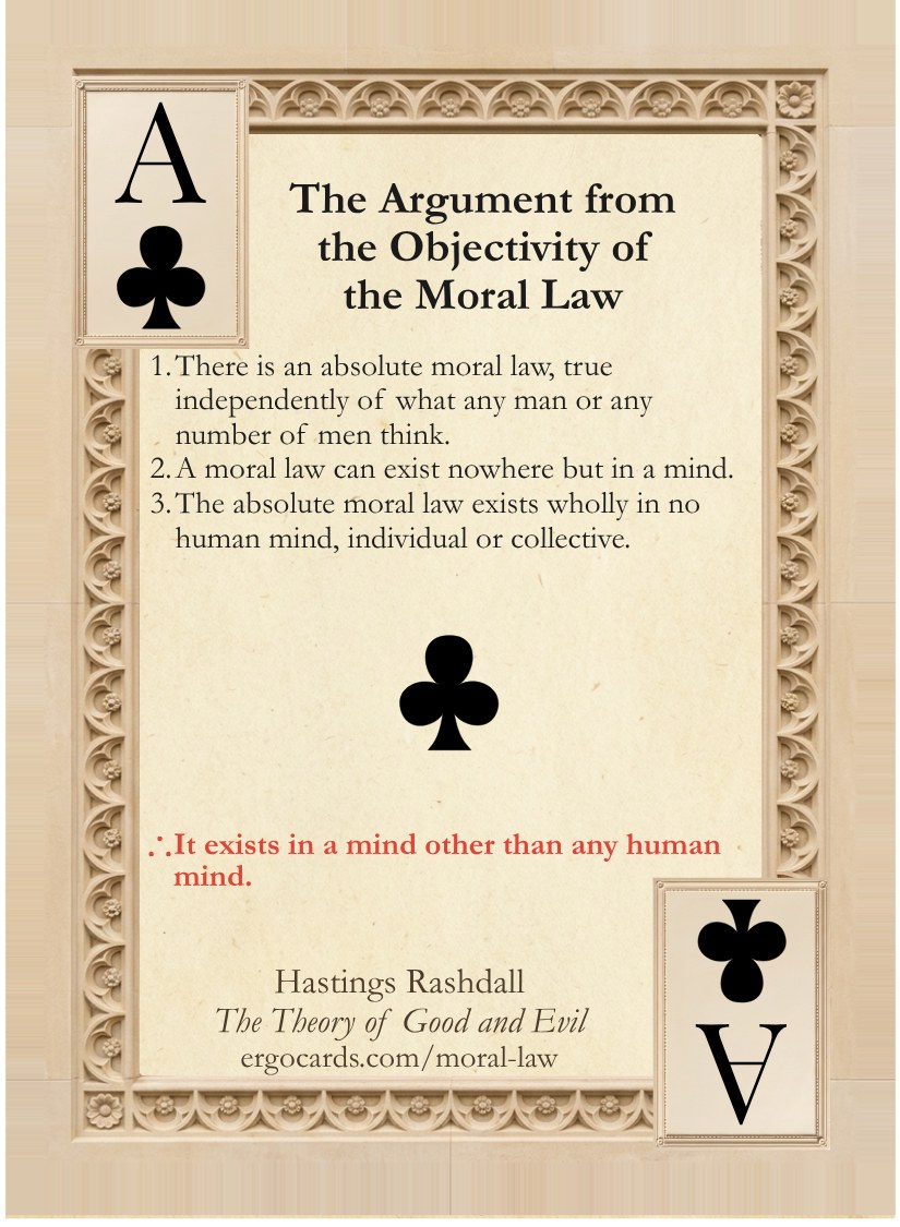 The Argument from the Objectivity of the Moral Law, card face