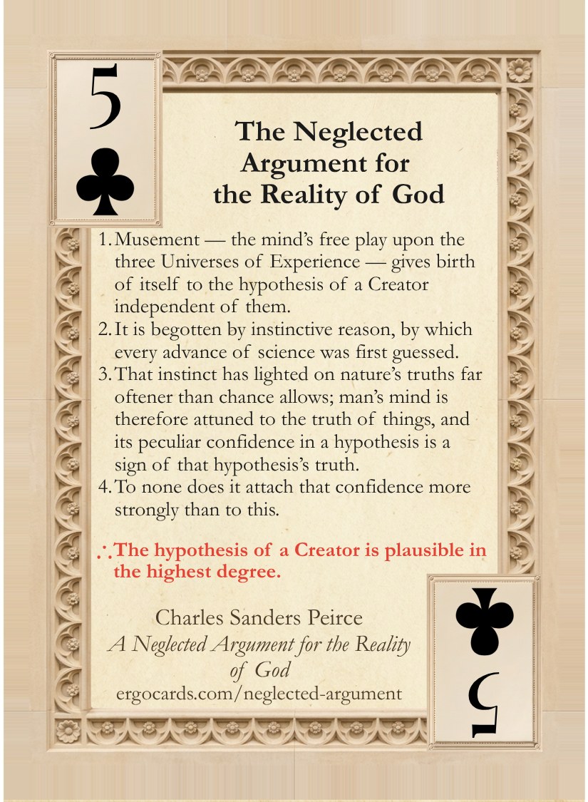 The Neglected Argument for the Reality of God, card face