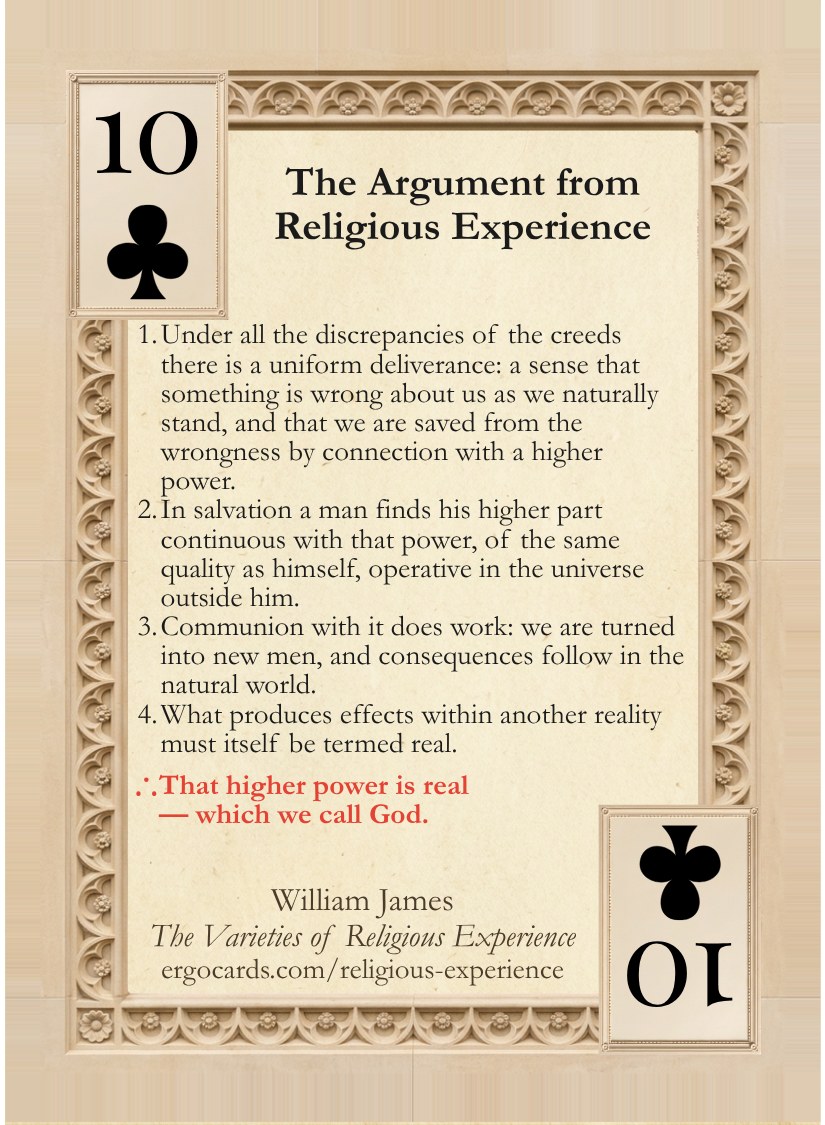 Argument from Religious Experience, card face