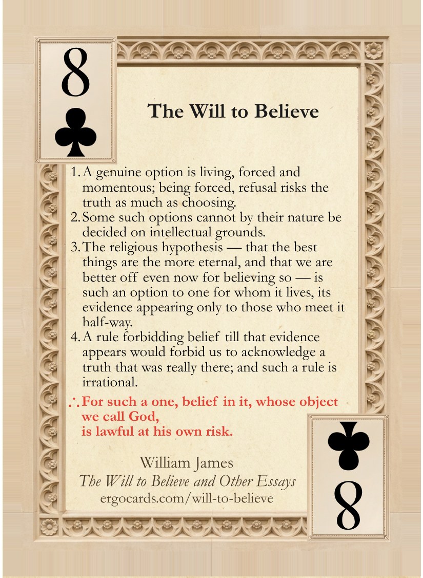 The Will to Believe, card face